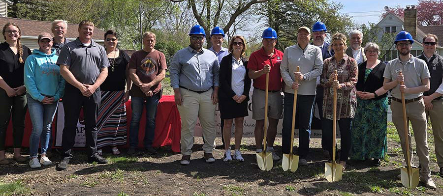 groundbreaking event for child care house