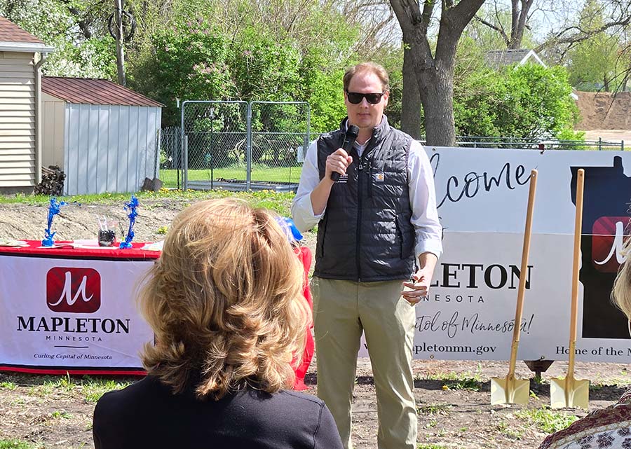 child care house groundbreaking